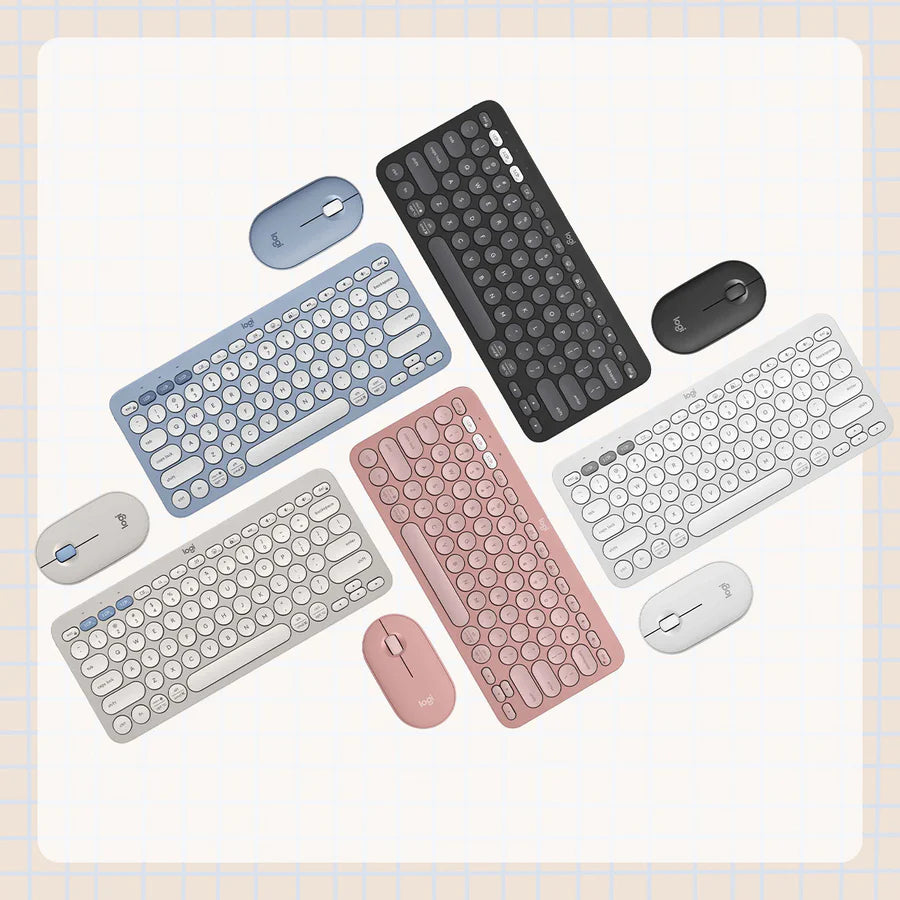 Logitech Pebble 2 Combo Wireless Slim Keyboard and Mouse Set (US English)